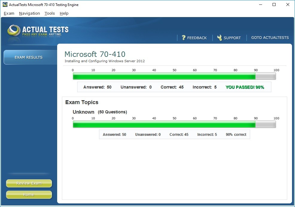 Exam Results